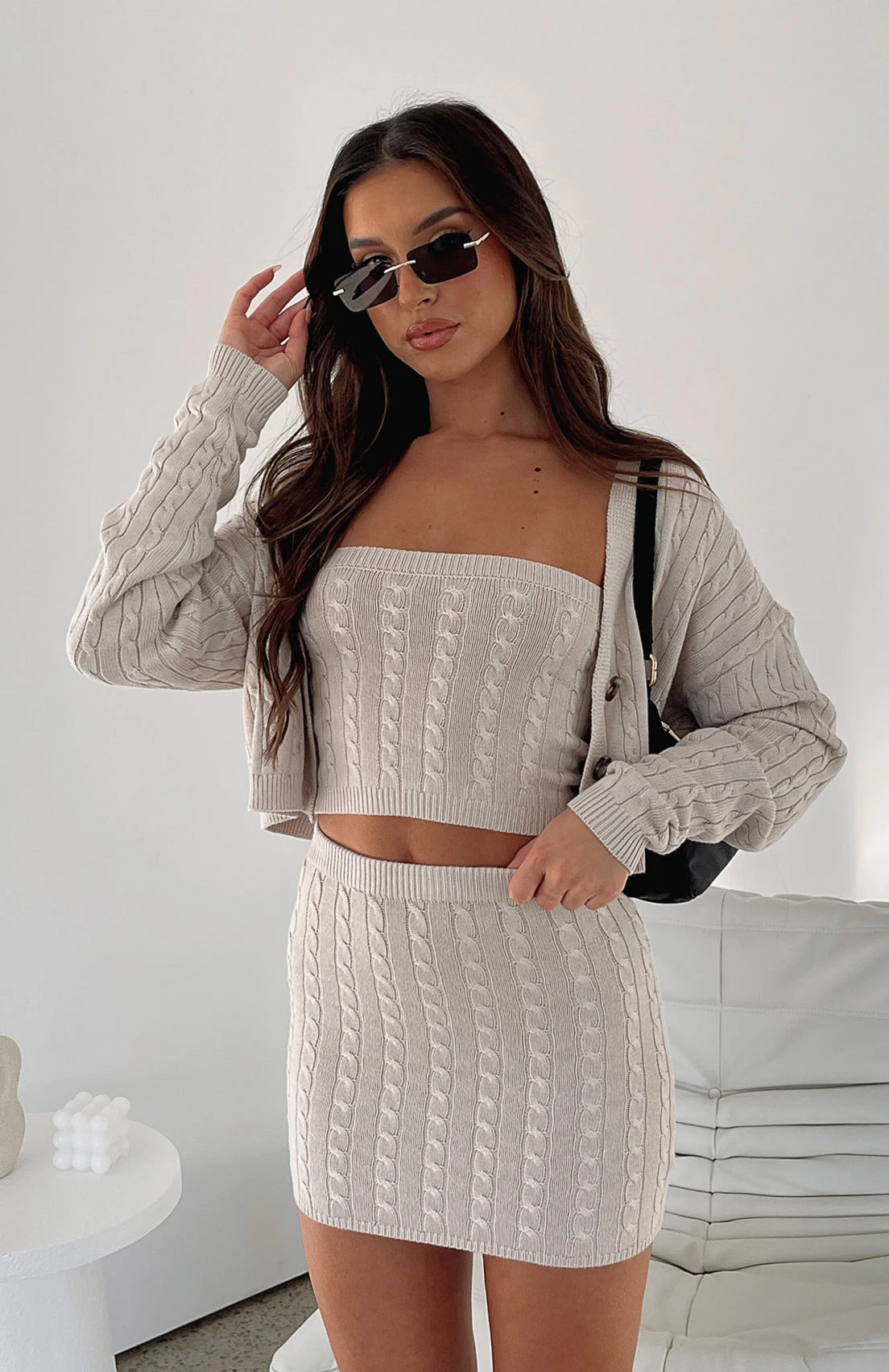 Curious Heart Knit Cardigan Oat - Image 5