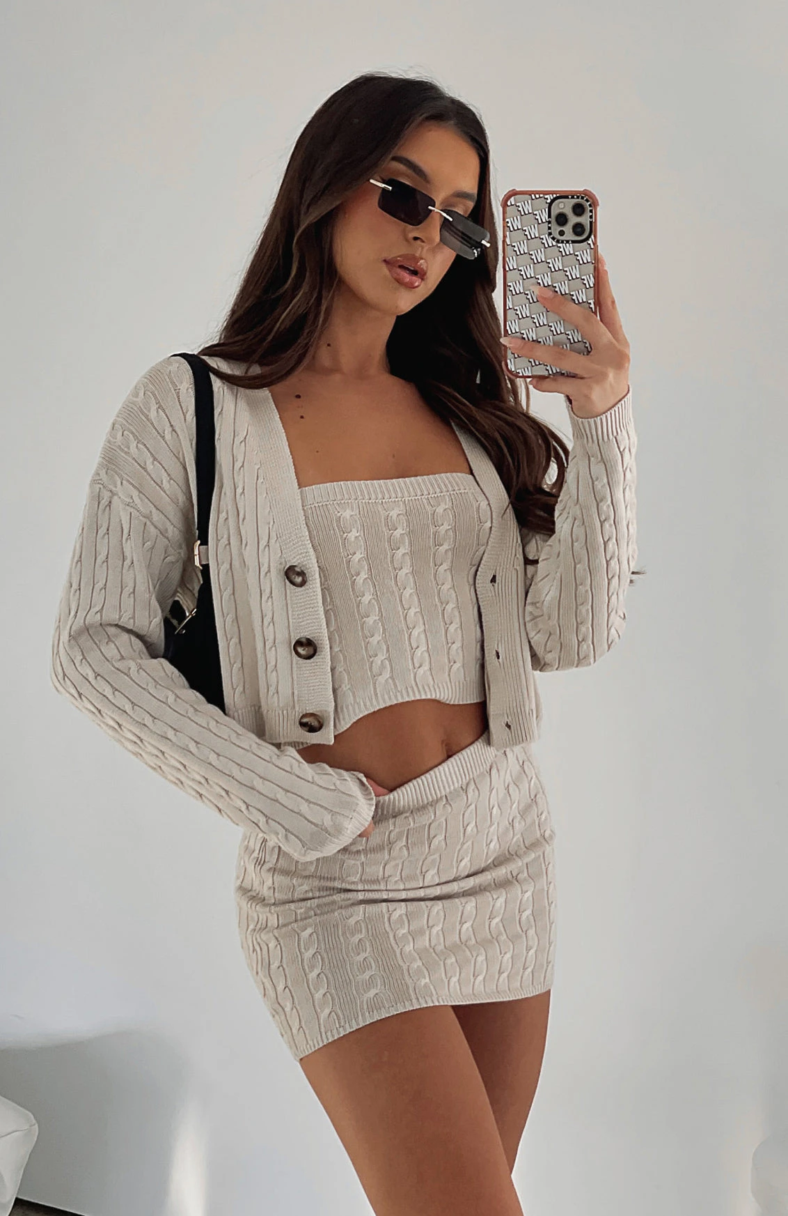 Curious Heart Knit Cardigan Oat