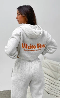 Sports Academy Oversized Hoodie Grey Marle -RD Style Shop SPORTS ACADEMY HOODIE 7.06.23 04