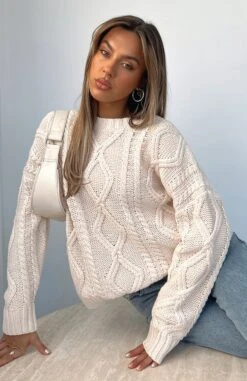 Strong Attraction Knit Sweater Cream