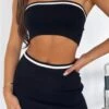 Give Me Love Crop Black -RD Style Shop THINKING OUT LOUND MINI SKIRT GIVE ME LOVE CROP 0403423 03