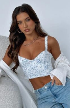 Weekend Love Bustier Blue Butterfly