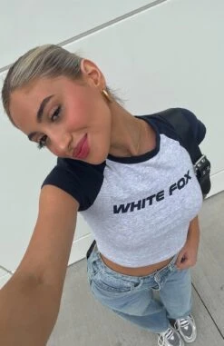 No Reason Baby Tee Grey Marle 13 No Reason Baby Tee Grey Marle -RD Style Shop fewcd