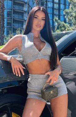 Weekender Knit Vest Grey