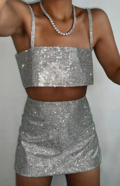 Breathtaking Crop Silver -RD Style Shop talia df326413 fdbb 4640 a858 862cb2827ecc